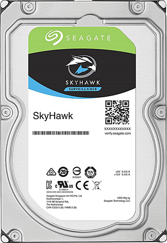 Seagate 3.5" 8 TB Skyhawk ST8000VX004 SATA 3.0 7200 RPM Hard Disk