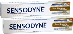 Sensodyne Tam Koruma Beyazlatıcı Florürlü Diş Macunu 75 ml 2 Adet
