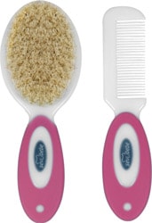 Sevi Bebe Natural Pembe Fırça Tarak Seti