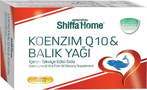 Shiffa Home Koenzim Q10 & Balık Yağı 30 Kapsül