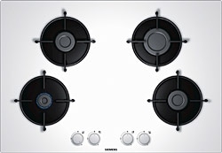 Siemens EN7B2PO10O Doğalgazlı Beyaz Cam Ankastre Ocak