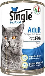 Single Balıklı 415 gr Yetişkin Konserve Kedi Maması