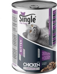 Single Tavuk Etli 400 gr Yavru Konserve Kedi Maması