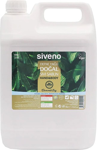 Siveno Doğal Defne Yağlı 5 lt Sıvı Sabun