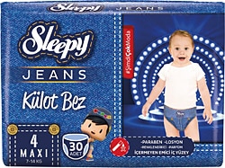 Sleepy Jeans 4 Numara Maxi 30'lu Külot Bez