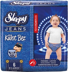 Sleepy Jeans 6 Numara X Large 20'li Külot Bez