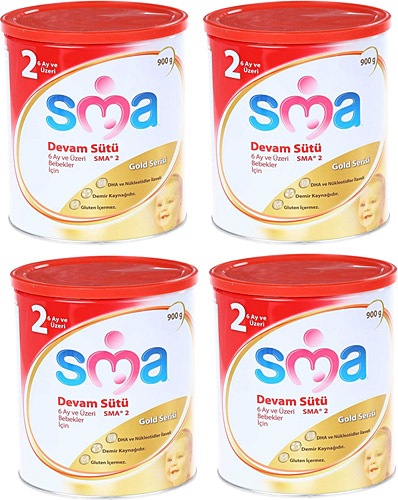 SMA 2 Gold Devam Sütü 4'lü 900 gr