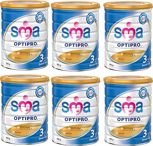 SMA Optipro 3 Probiyotik Devam Sütü 800 gr 6 Adet
