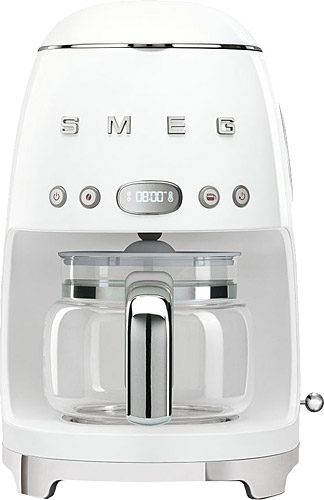 Smeg DCF02WHEU Retro Beyaz Filtre Kahve Makinesi