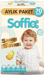 Soffio 5 Numara Junior 70'li Aylık Paket Bebek Bezi