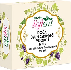 Softem Doğal Üzüm Çekirdeği & Q10 Sabun 130 gr