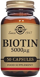 Solgar Biotin 5000 mcg 50 Kapsül