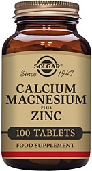 Solgar Calcium Magnesium Plus Zinc 100 Tablet