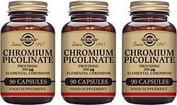 Solgar Chromium Picolinate 200 mcg 90 Kapsül 3'lü