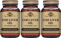 Solgar Cod Liver Oil 100 Kapsül 3'lü