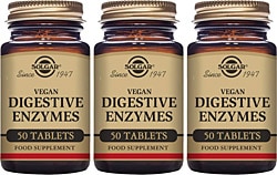 Solgar Digestive Enzymes 50 Tablet 3'lü