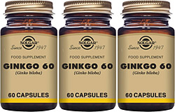 Solgar Ginkgo Biloba Leaf Extract 60 Kapsül 3'lü