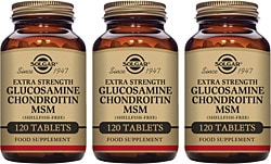 Solgar Glucosamine Chondroitin MSM 120 Tablet 3'lü