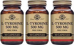 Solgar L-Tyrosine 500 mg 50 Kapsül 3'lü