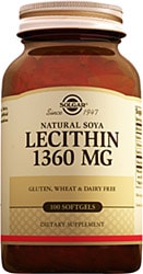 Solgar Lecithin 1360 mg 100 Kapsül
