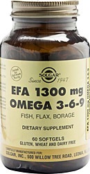 Solgar Omega 3-6-9 EFA 1300 mg 60 Kapsül