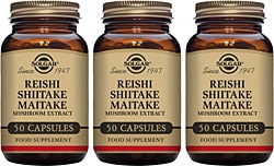 Solgar Reishi Shiitake Maitake 50 Kapsül 3'lü