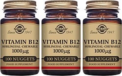 Solgar Vitamin B12 1000 mcg 100 Tablet 3'lü