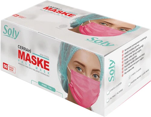 Mantıklı Aktif İltifat  Soly Care 3 Katlı Burun Telli Pembe 50'li Cerrahi Maske Fiyatları,  Özellikleri ve Yorumları | En Ucuzu Akakçe