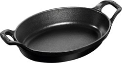 Staub Siyah Oval 21 cm Döküm Sahan