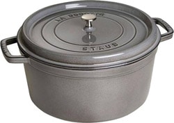 Staub La Cocotte Yuvarlak Grafit Gri 30 cm Döküm Tencere