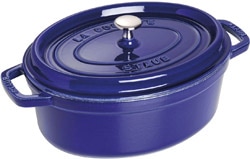 Staub La Cocotte Oval Koyu Mavi 29 cm Döküm Tencere