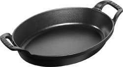 Staub Siyah Oval 24 cm Döküm Sahan