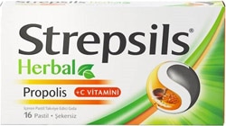 Strepsils Herbal Propolis ve C Vitaminli 16'lı Pastil