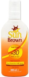 Sun Brown Multi Protect Spf 30 200 ml Güneş Koruyucu Süt Spreyi