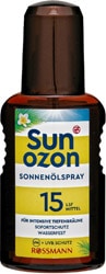 Sun Ozon 150 ml 15 Faktör Bronzlaştırıcı Yağ