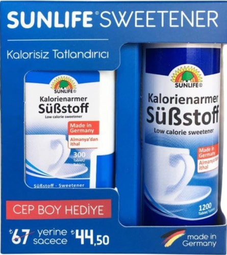 Sunlife Sweetener 1200 + 300 Tablet Tatlandırıcı