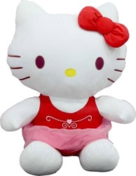 Sunman Hello Kitty Elbiseli Kurdeleli Peluş 36 cm