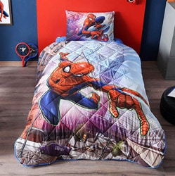 Taç Spiderman Tek Kişilik Uyku Seti
