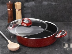 Taç Titan 22 cm Basık Granit Tencere