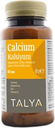 Talya Kalsiyum Magnezyum Çinko Vitamin D 60 Tablet