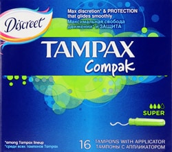 Tampax Compak Süper Tampon 16'lı