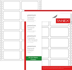 Tanex TN-0018 35x77 mm Sürekli Form Etiketi