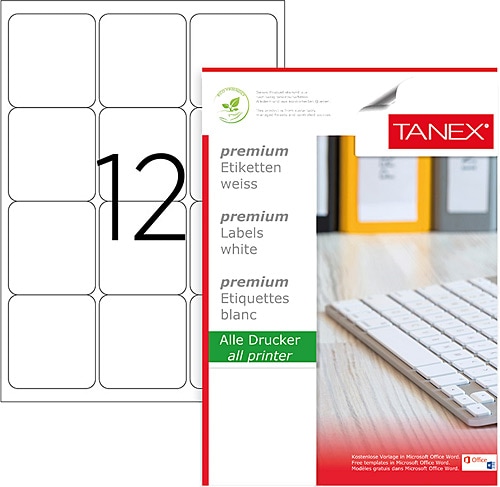 Tanex TW-2012 63.5x72 mm A4 Lazer Etiket Fiyatları, Özellikleri ve