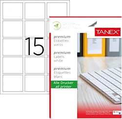 Tanex TW-2015 45x45 mm Lazer Etiket