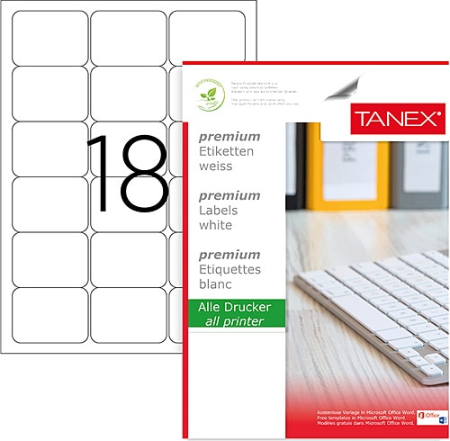 Tina207様  専用ページ٩(Ü*)۶ Tanex TW-2018 63.5x46.6 mm A4 Lazer Etiket Fiyatları, Özellikleri