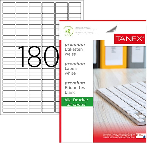 Tanex TW-2060 30x9 mm A4 Lazer Etiket Fiyatları, Özellikleri ve