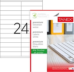 Tanex TW-2224 105x23 mm A4 Lazer Etiket