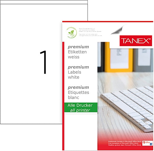 Tanex TW-2294 210x294.86 mm A4 Lazer Etiket Fiyatları, Özellikleri