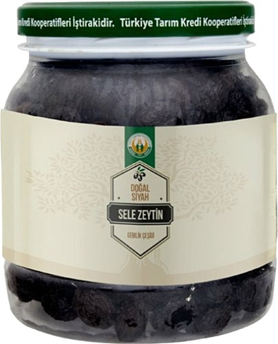 Tarım Kredi Birlik XS 900 gr Gemlik Doğal Siyah Sele Zeytin