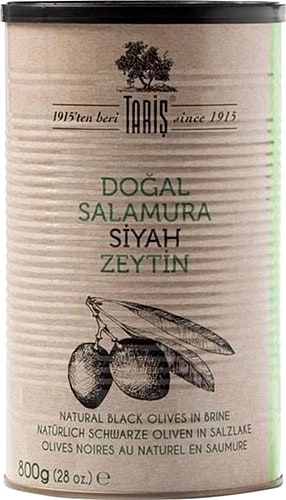 Tariş Doğal Fermente 800 gr Salamura Siyah Zeytin
